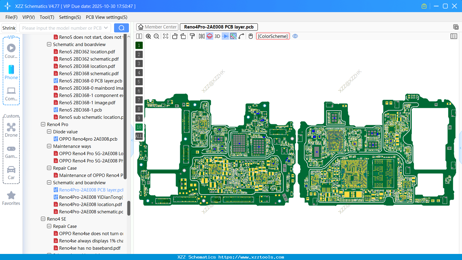 OPPO Reno4Pro-2AE008 PCB Layer